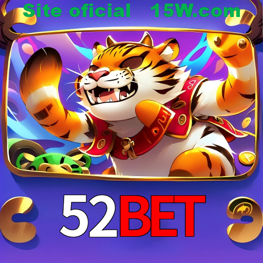 Imagem promocional da 52Bet mostrando a plataforma e suas vantagens